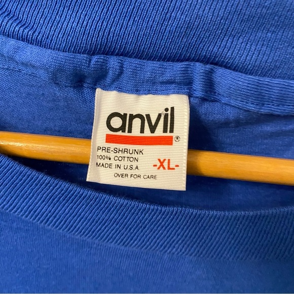 Vintage Rare Penny Jackim Chief Seattle Native American Single Stitch Shirt Blue - Picture 2 of 9